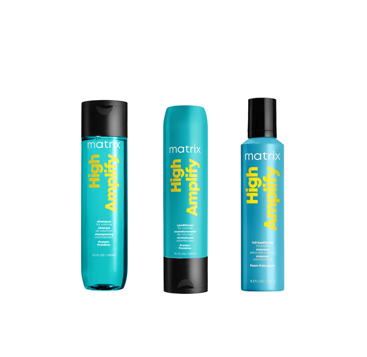 Total Results - High Amplify Shampoo 300ml & Conditioner 300ml & Foam Volumizer