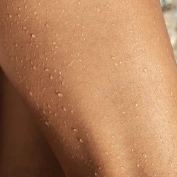 Close-up of human skin with visible pores and texture