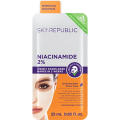 SKIN REPUBLIC - FACE SHEET MASK - Niacinamide 2% - Brightening