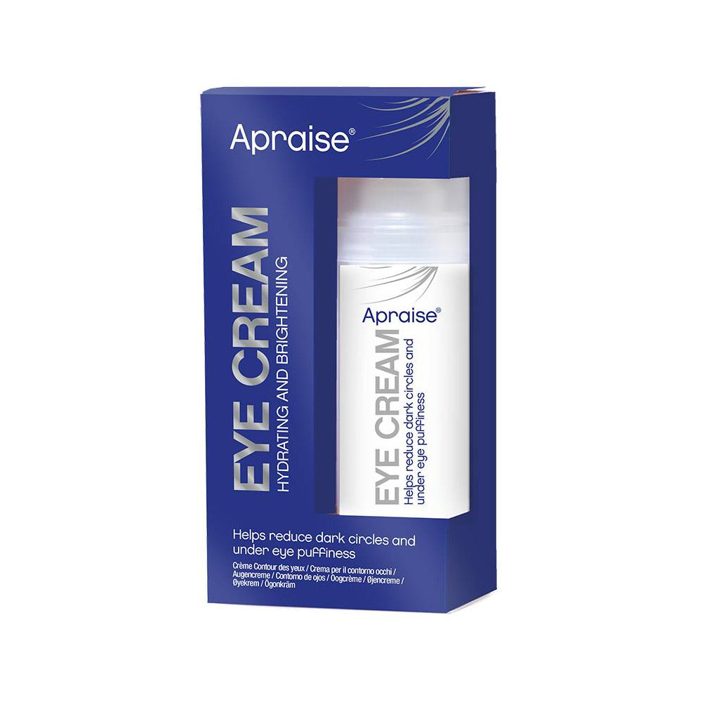 Eye cream in its packaging on a white background. 