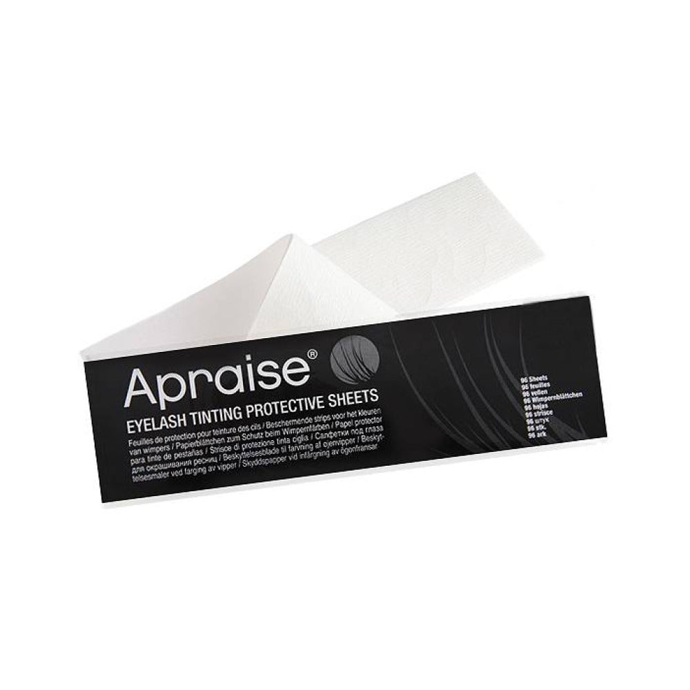 Apraise protected sheets on a white background. 