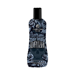 A 250ml bottle of Daringly Dark on a white background. 