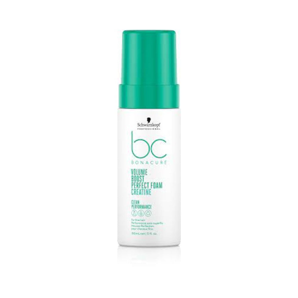 A 150ml bottle of Volume Boost Foam on a white background. 