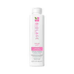 A 400ml bottle of Color Last Conditioner on a white background. 