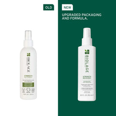 New and old packaging of Strength Recovery Spray side by side. 