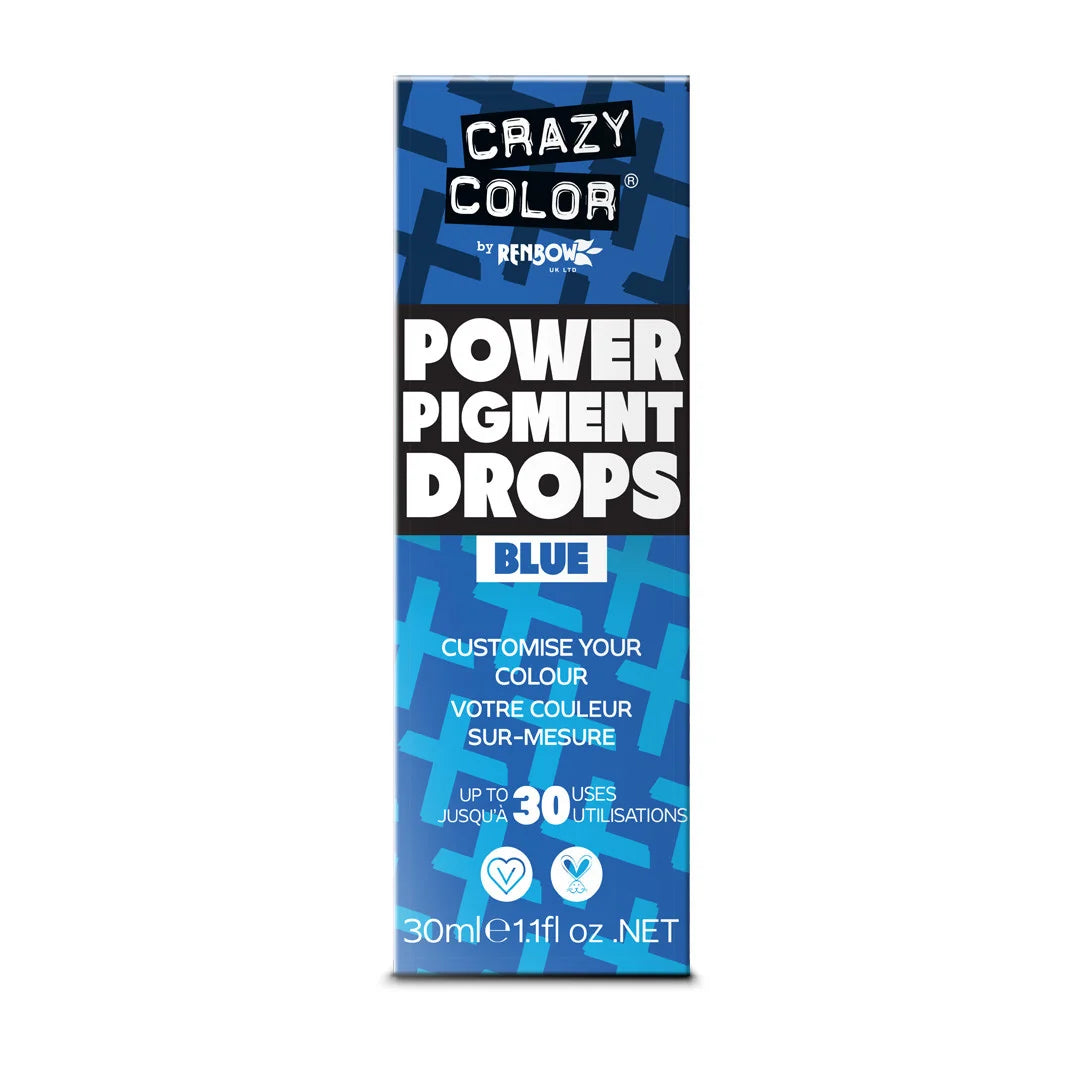 Crazy Color Power Pigment Drops Blue 30ml