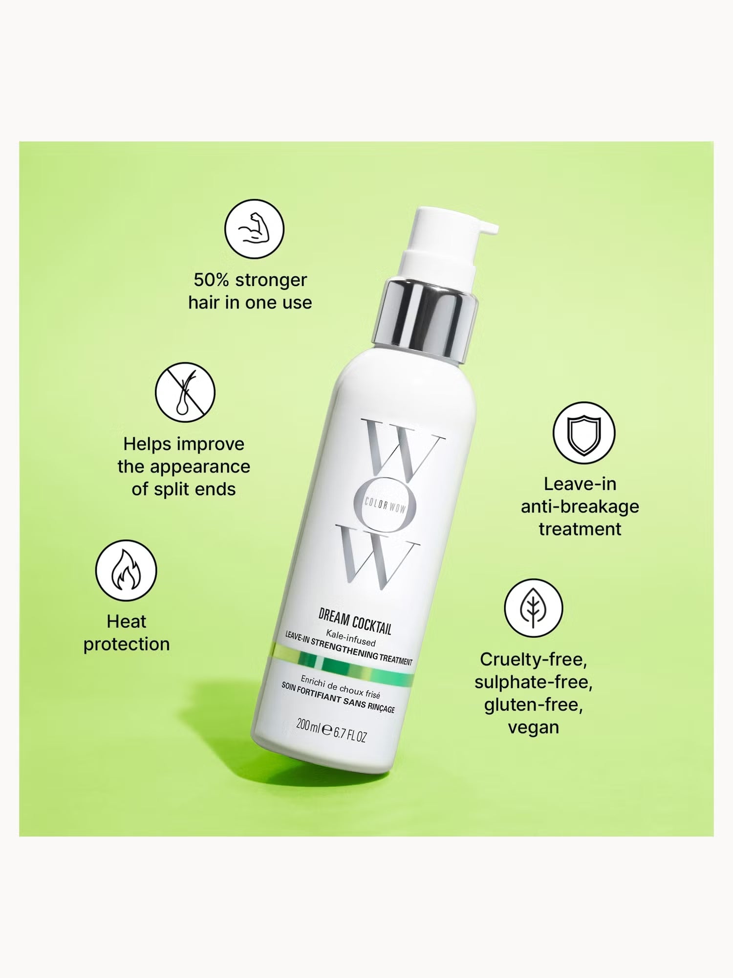 Color Wow Dream Cocktail Leave-In Conditioner - Kale 200ml