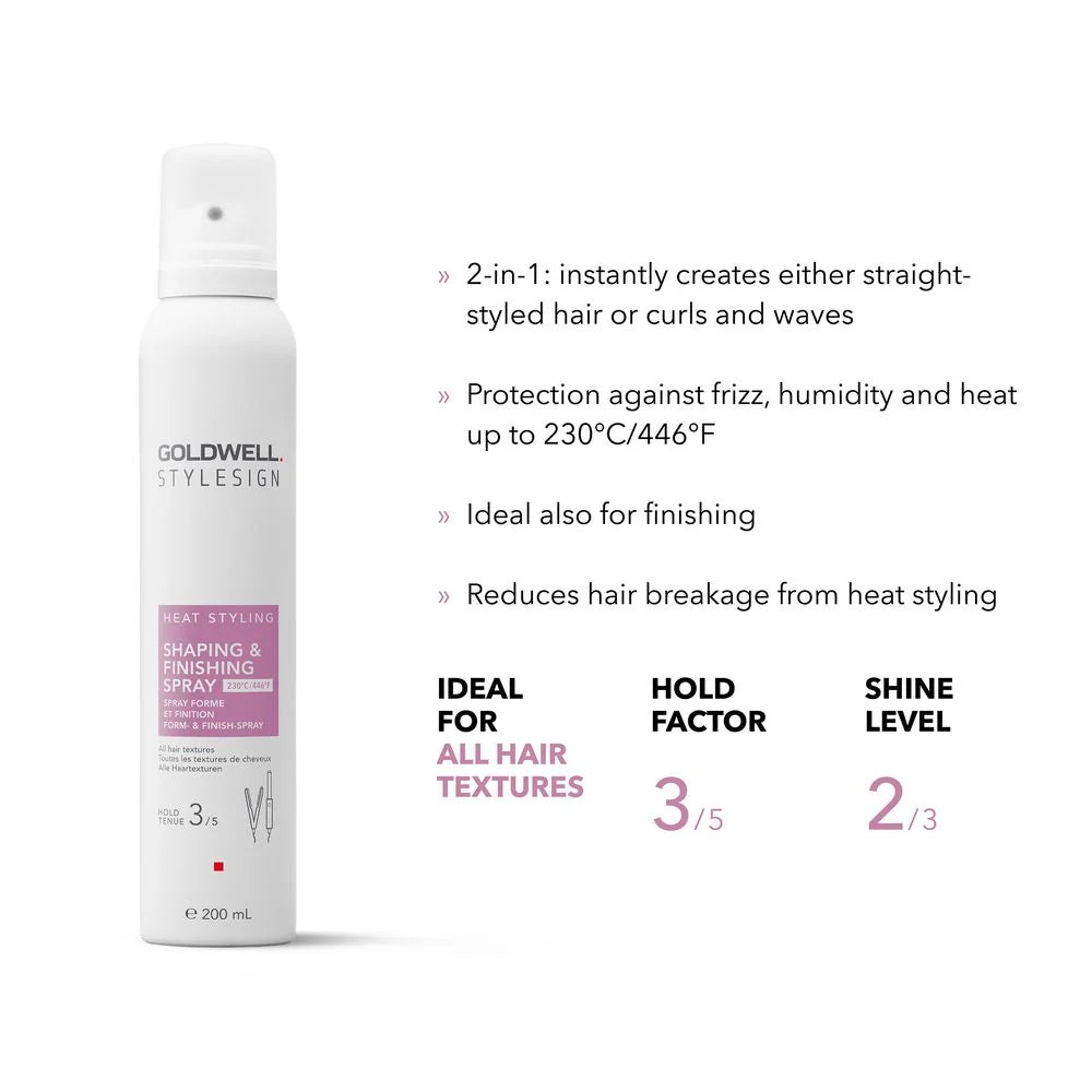 Goldwell Stylesign Heat Styling Shaping & Finishing Spray 200ml