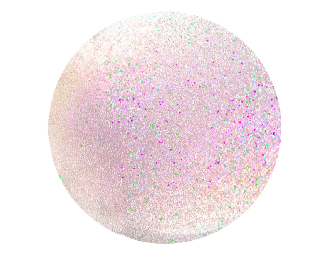 Halo EasiBuild White Glitter 8ml - HEMA-Free Brush-On Builder Gel