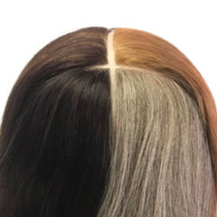 Head Jog Haidressing Training Head 4 Colour Sections
