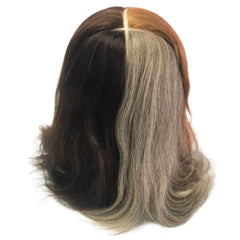 Head Jog Haidressing Training Head 4 Colour Sections