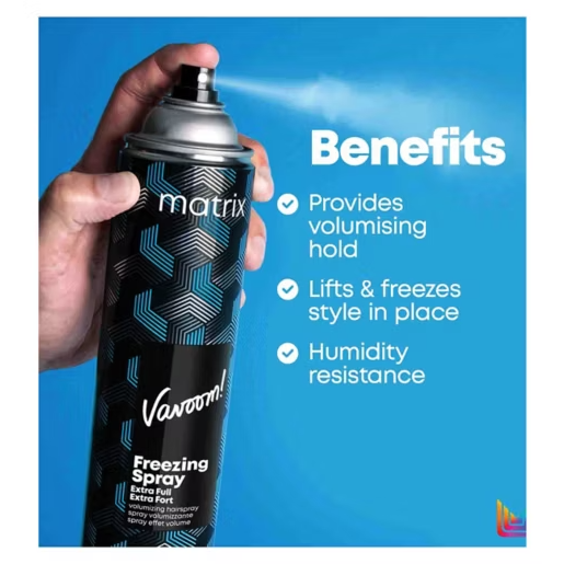 A can of Matrix Vavoom Freezing Spray Extra Full Volumizing Hairspray 
