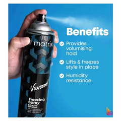 A can of Matrix Vavoom Freezing Spray Extra Full Volumizing Hairspray 