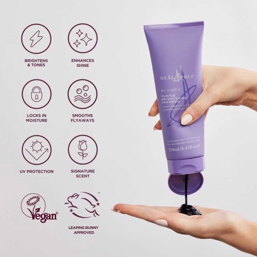 Neal & Wolf BLONDE Purple Brightening Shampoo - 250ml