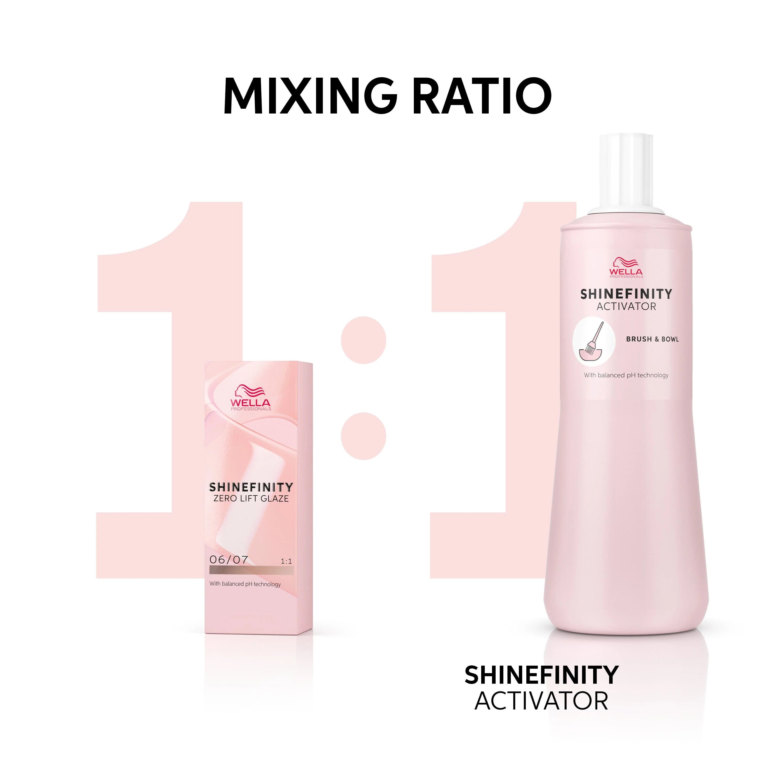 Wella Professionals Shinefinity Activator Brush & Bowl 2% - 1000ml