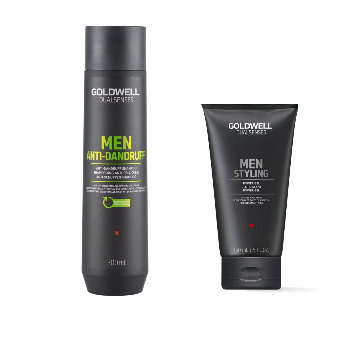 Goldwell - Mens - Anti Dandruff Shampoo 300ml & Power Gel