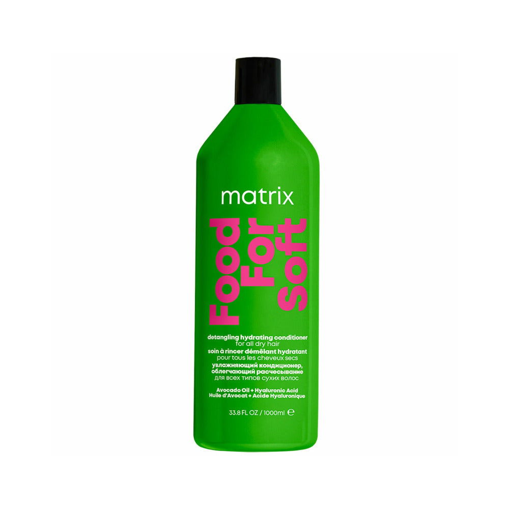 Food For Soft Conditioner 1000ml is a detangling hydrating conditioner with 7 times more hydration.  