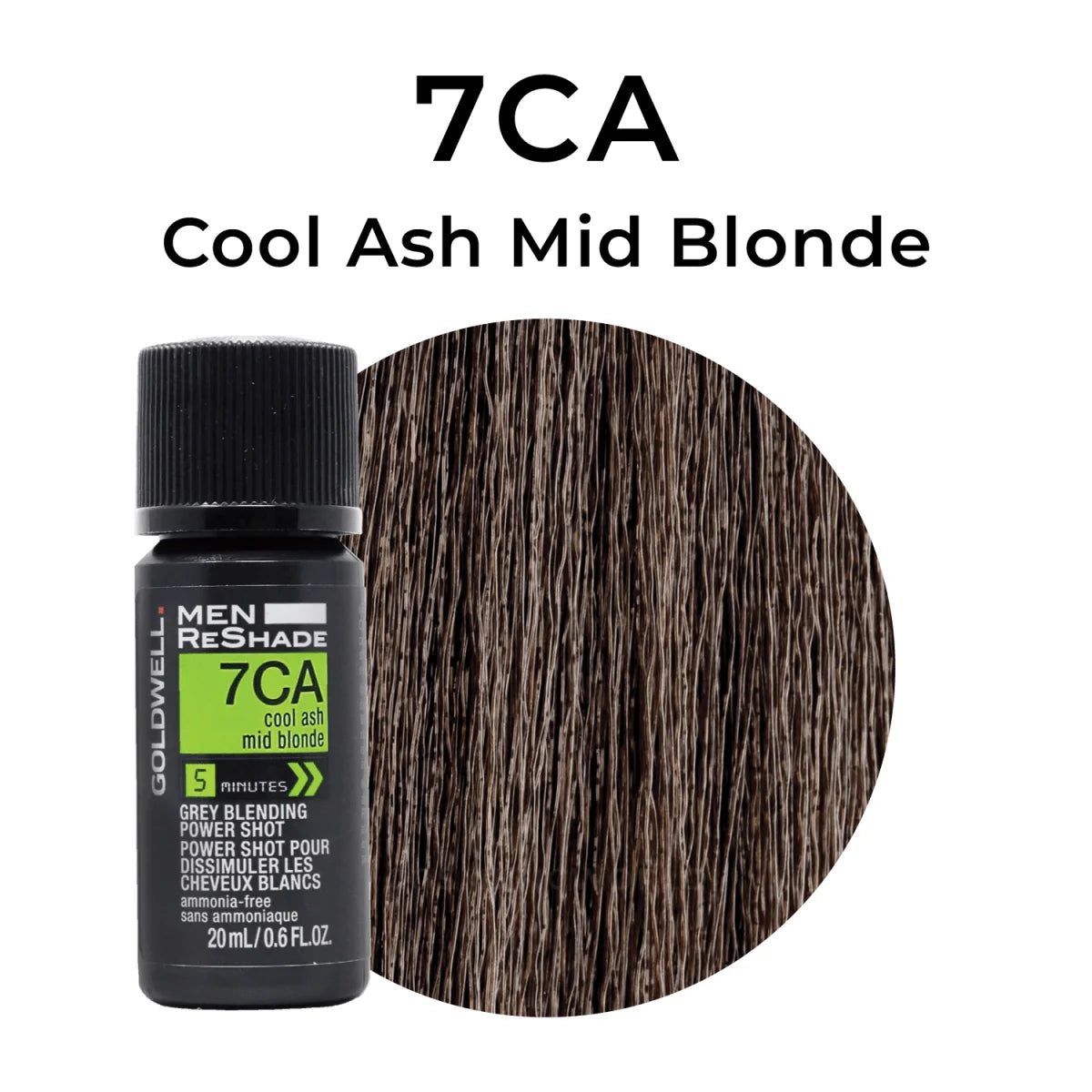 Goldwell Men ReShade 7CA Cool Ash Mid Blonde - Grey Reduction Colour 4 x 20ml