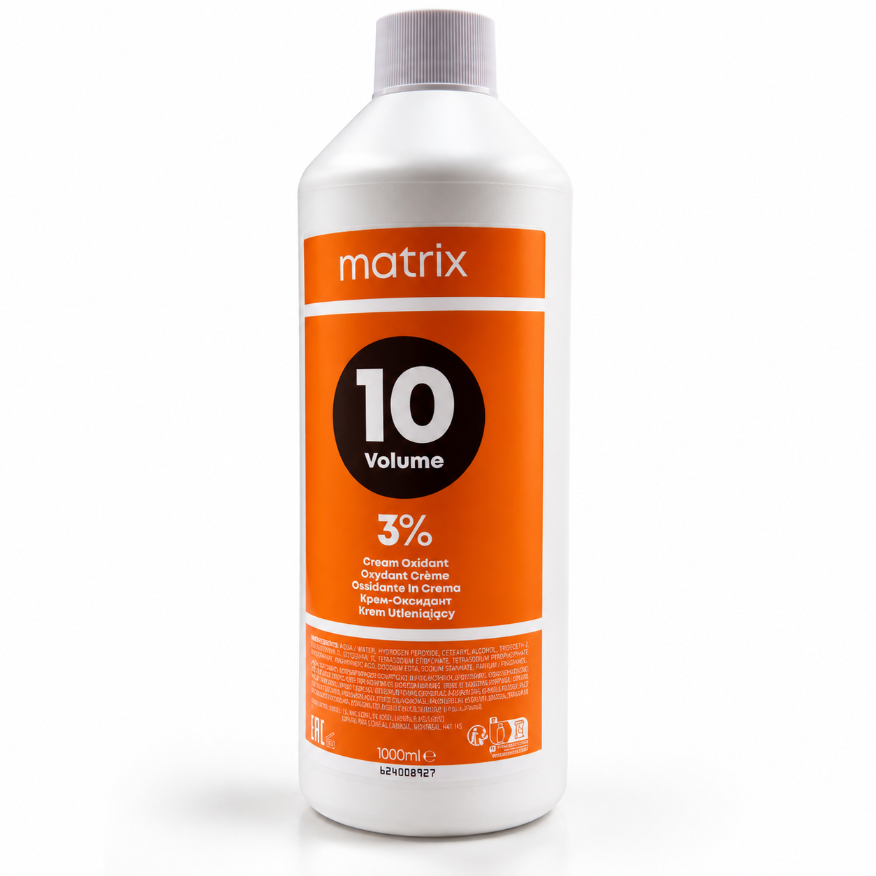 matrix 10 volume cream oxident bottle