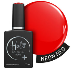 Halo Hema Free Gel Polish Plus - Neon Red - 12ml