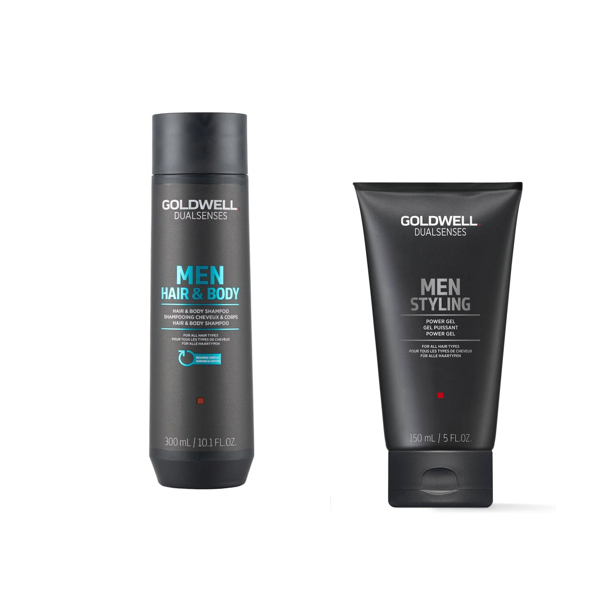 Goldwell - Mens - Hair & Body Shampoo 300ml & Power Gel