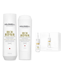 Goldwell - Rich Repair - Shampoo 250ml & Conditioner 200ml & Intensive Serum