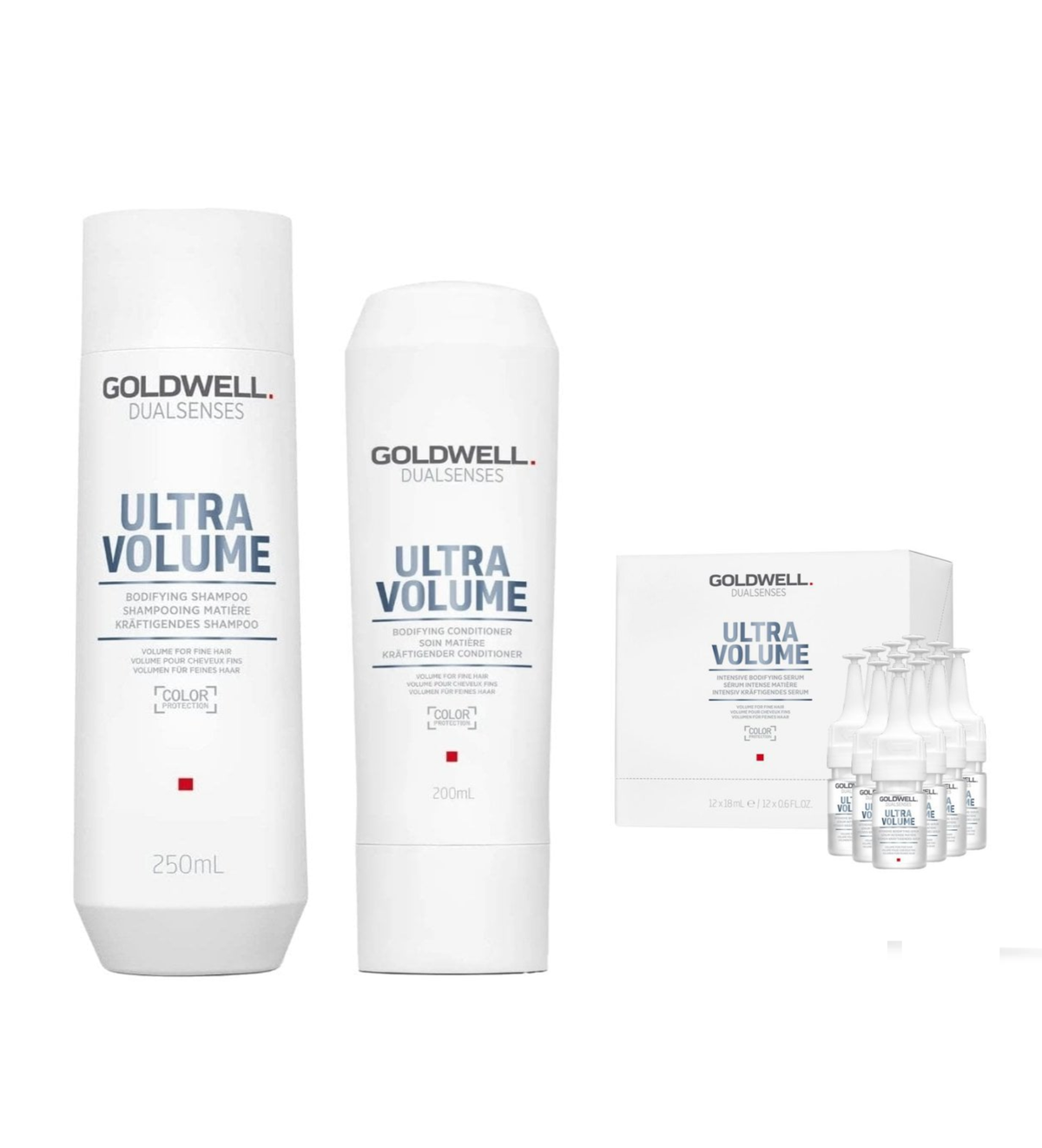 Goldwell - Ultra Volume - Shampoo 250ml & Conditioner 200ml & Leave In Serum