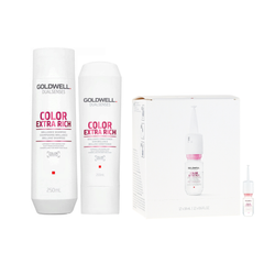 Goldwell - Color  Extra Rich - Shampoo 250ml & Conditioner 200ml & Lock Serum