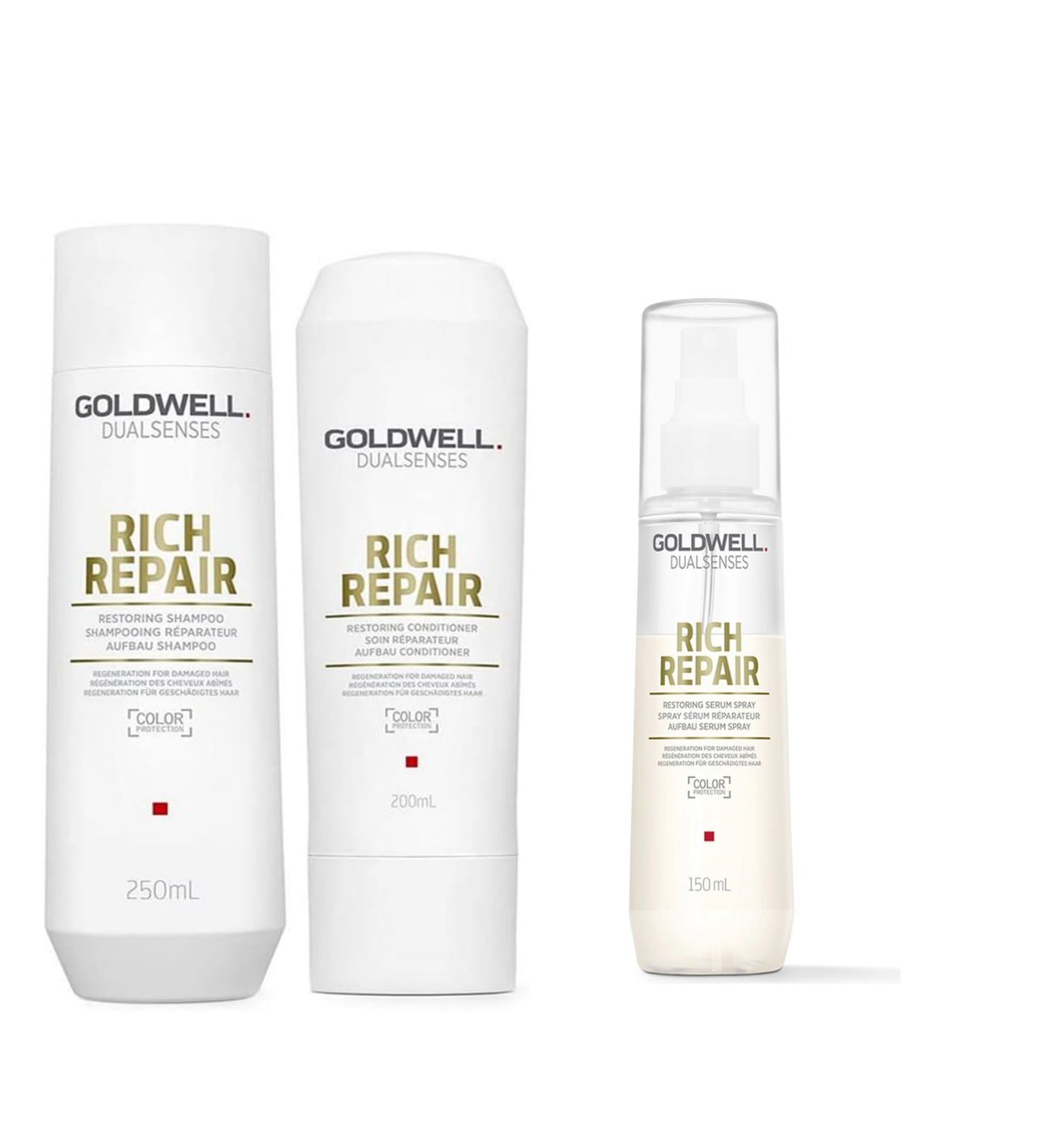 Goldwell - Rich Repair - Shampoo 250ml & Conditioner 200ml & Serum Spray