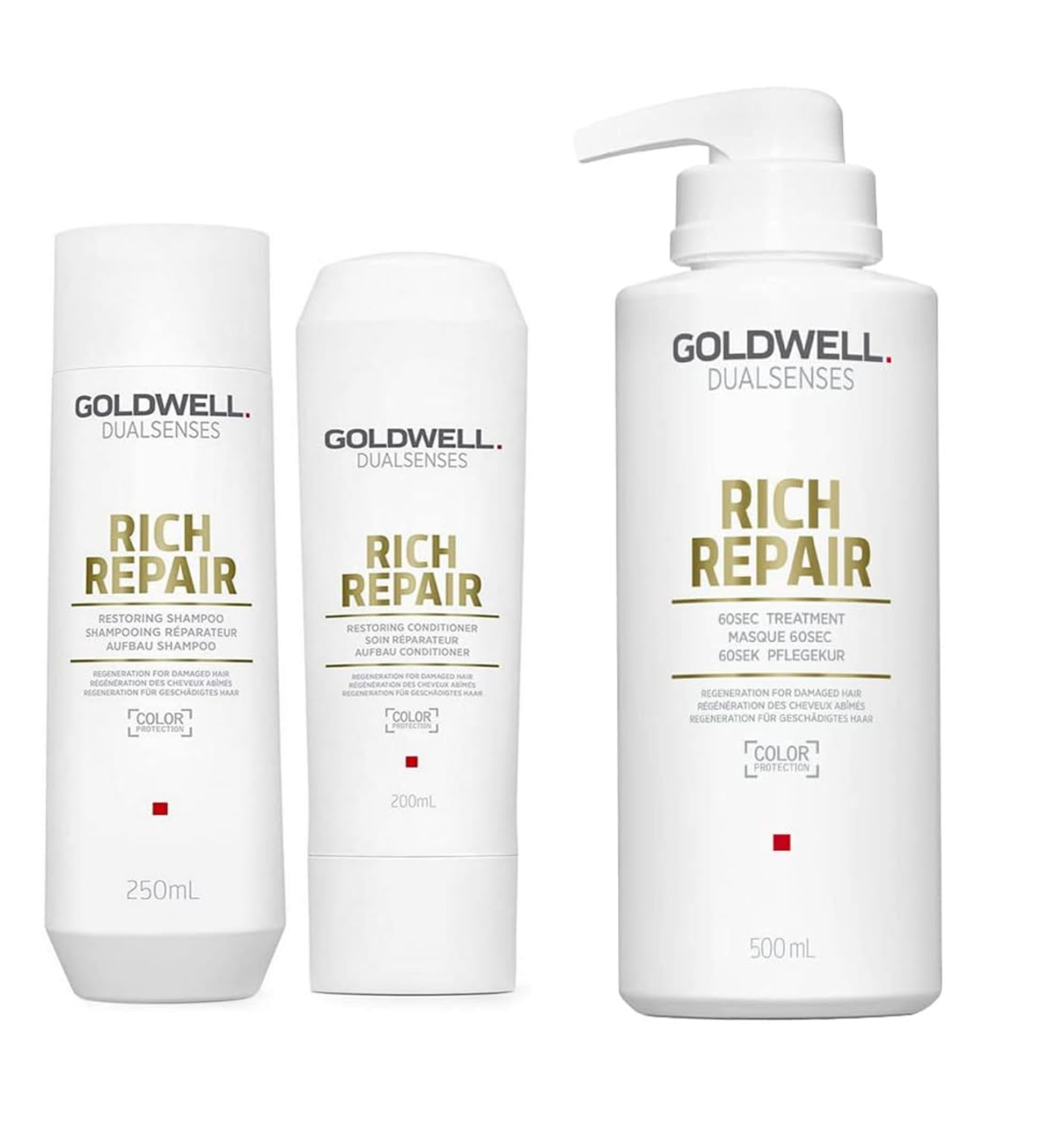 Goldwell - Rich Repair - Shampoo 250ml & Conditioner 200ml & Treatment 500ml