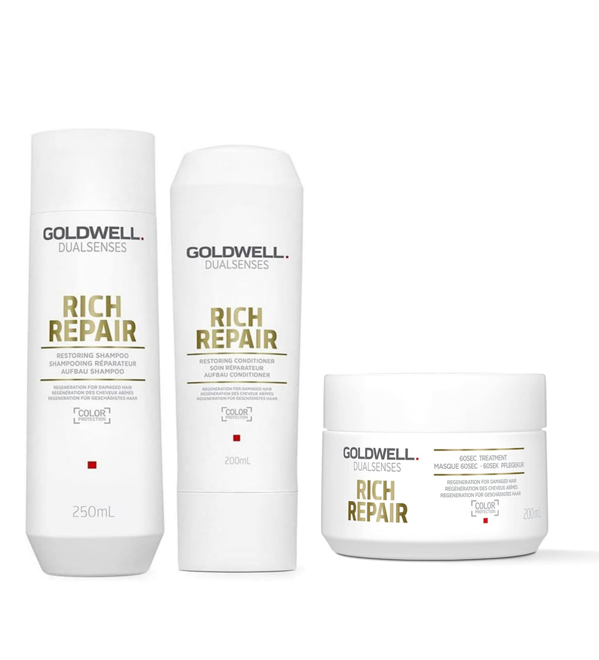 Goldwell - Rich Repair - Shampoo 250ml & Conditioner 200ml & Treatment 200ml