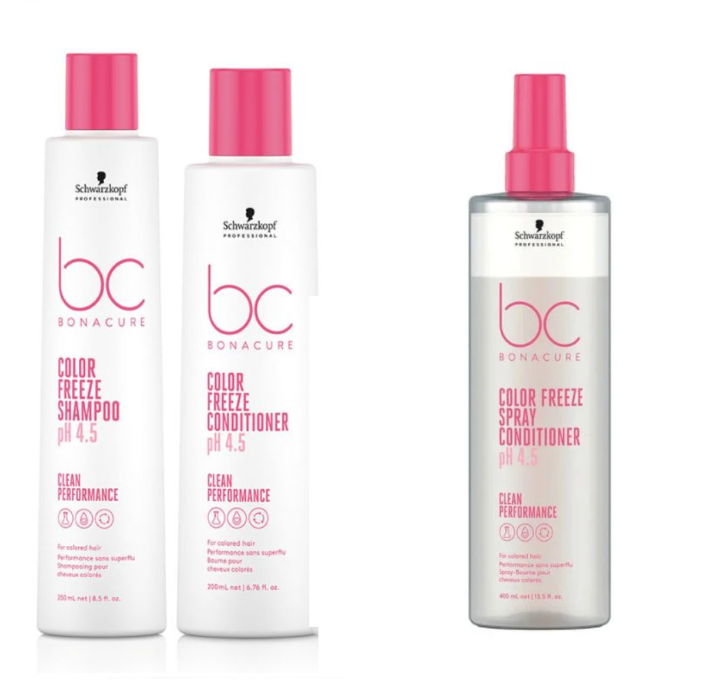 Schwarzkopf - Color Freeze - Shampoo 250ml & Conditioner 200ml & Spray Conditioner 400ml