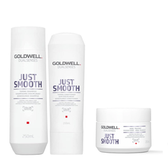 Goldwell - Just Smooth  - Shampoo 250ml & Conditioner 200ml & Treatment 200ml