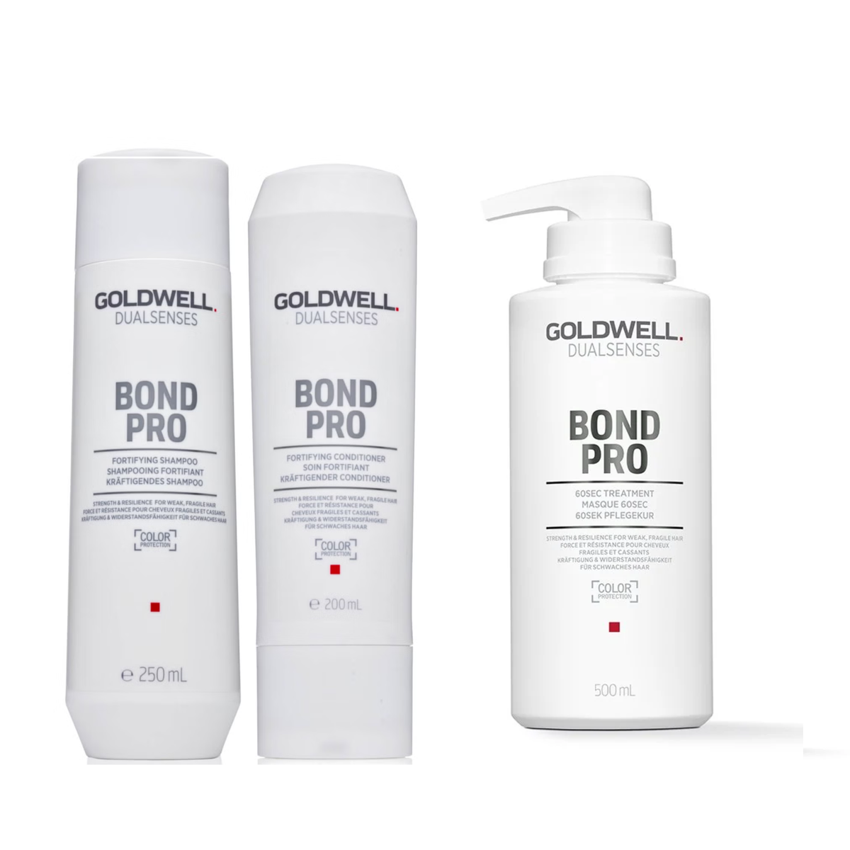 Goldwell - Bond Pro - Shampoo 250ml & Conditioner 200ml & Treatment 500ml