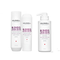 Goldwell - Blonde & Highlights - Shampoo 250ml & Conditioner 200ml & Treatment 500ml