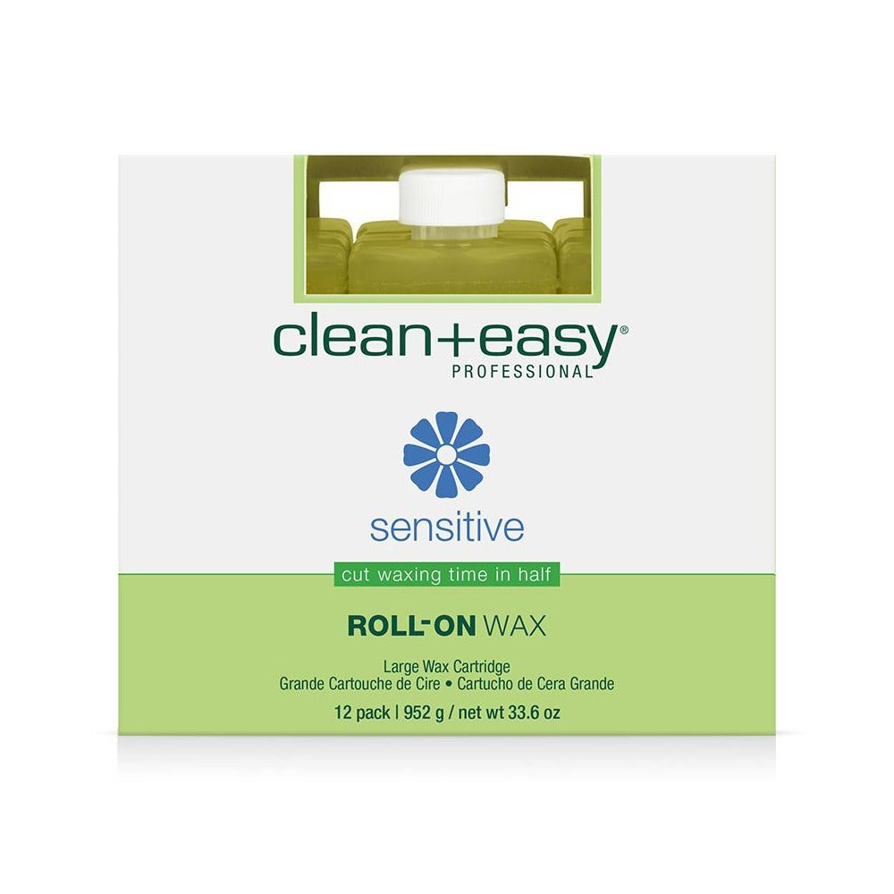 Clean+Easy Roll-On Wax Refill - Large Sensitive 12pk