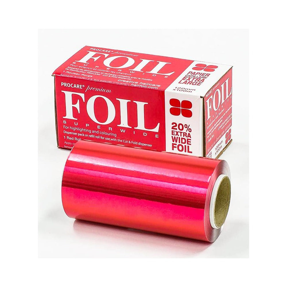 PROCARE - Coloured Hair Foil - Red 100m (Superwide)