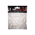 Hair Tools 15mm Clear Rubber Bands - Hair Styling Elastic Bands 300 Pack
