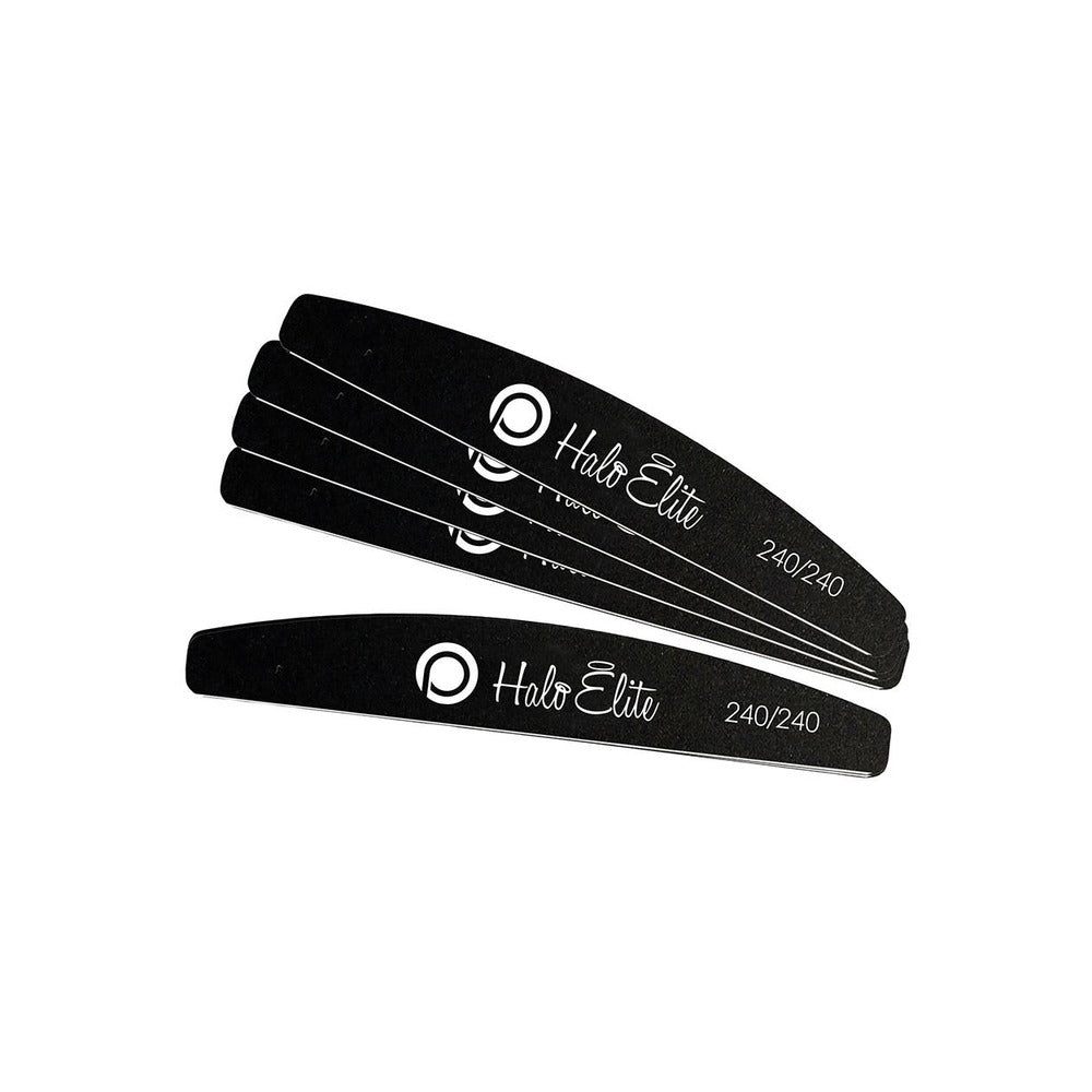 Halo Elite Nail Files - Black Foam 240/240 5pk