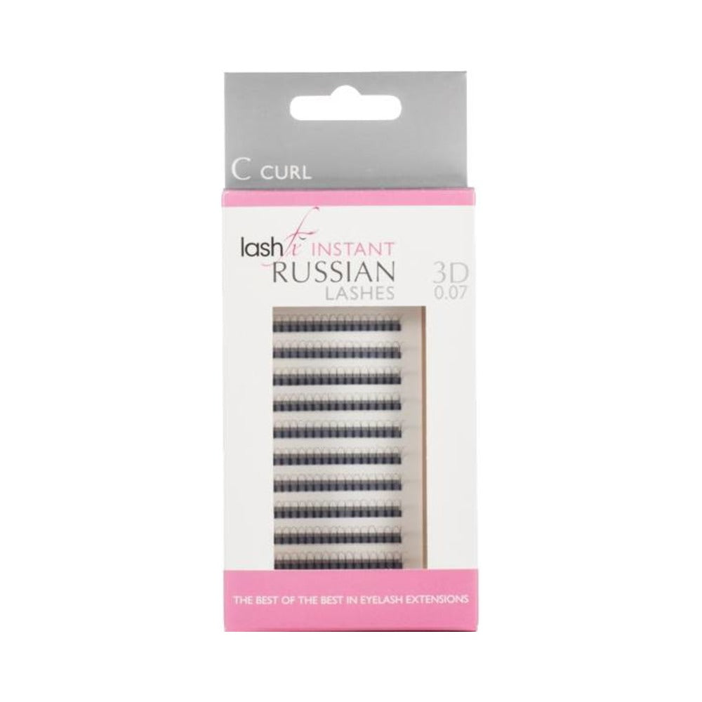 Lash FX - Tray Lashes Instant Russian - C Curl 3D Extra Fine (0.07) 11mm