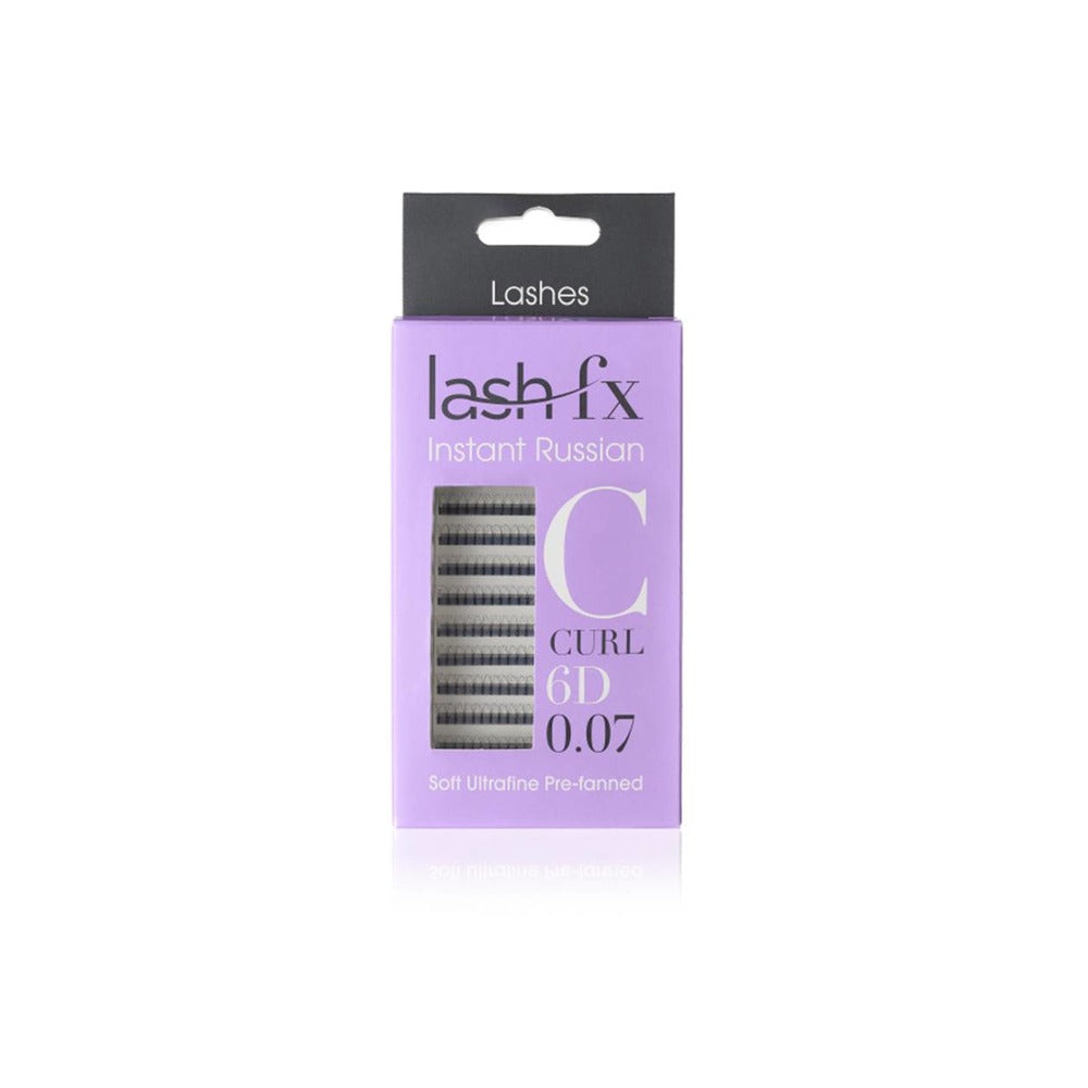 Lash FX - Tray Lashes Instant Russian - C Curl 6D Extra Fine (0.07) 10mm