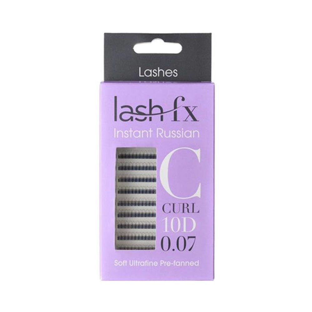 Lash FX - Tray Lashes Instant Russian - C Curl 10D Extra Fine (0.07) 11mm