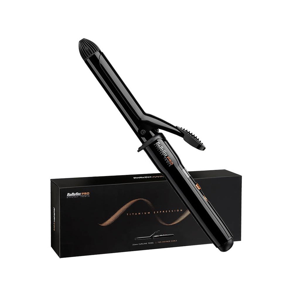 BaByliss PRO Titanium Expression Curling Tong - 25mm