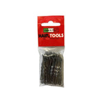 Hair Tools 2" Waved Kirby Grips Grey - Professional Hair Pins 50 Pack