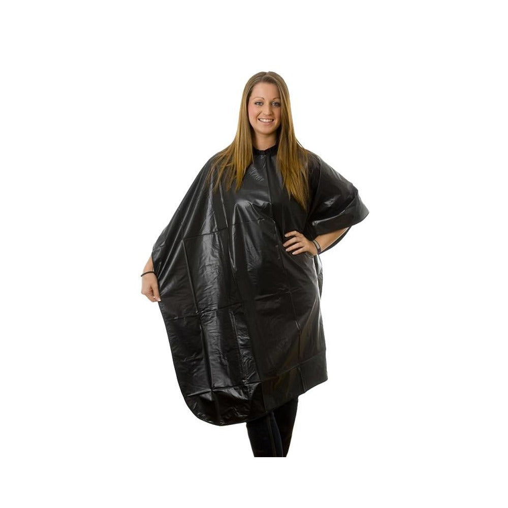 Hair Tools Waterproof Economy Gown Black (PVC)