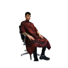 Hair Tools Two-Tone Unisex Gown - Burgundy