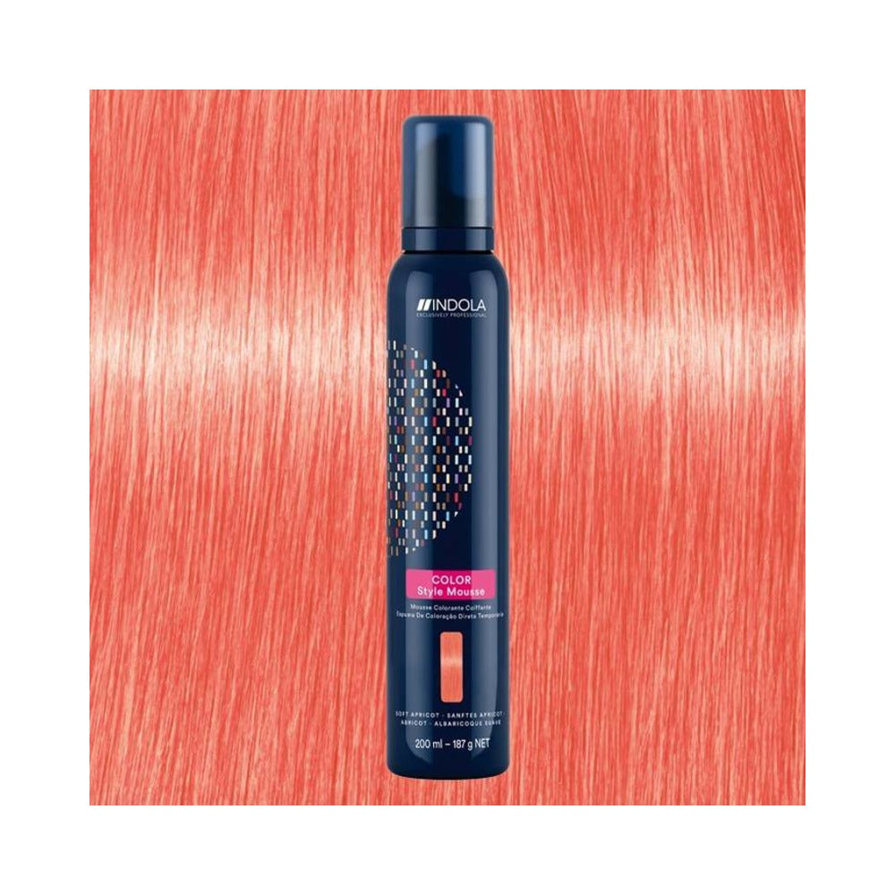 Indola Color Style Mousse - Soft Apricot