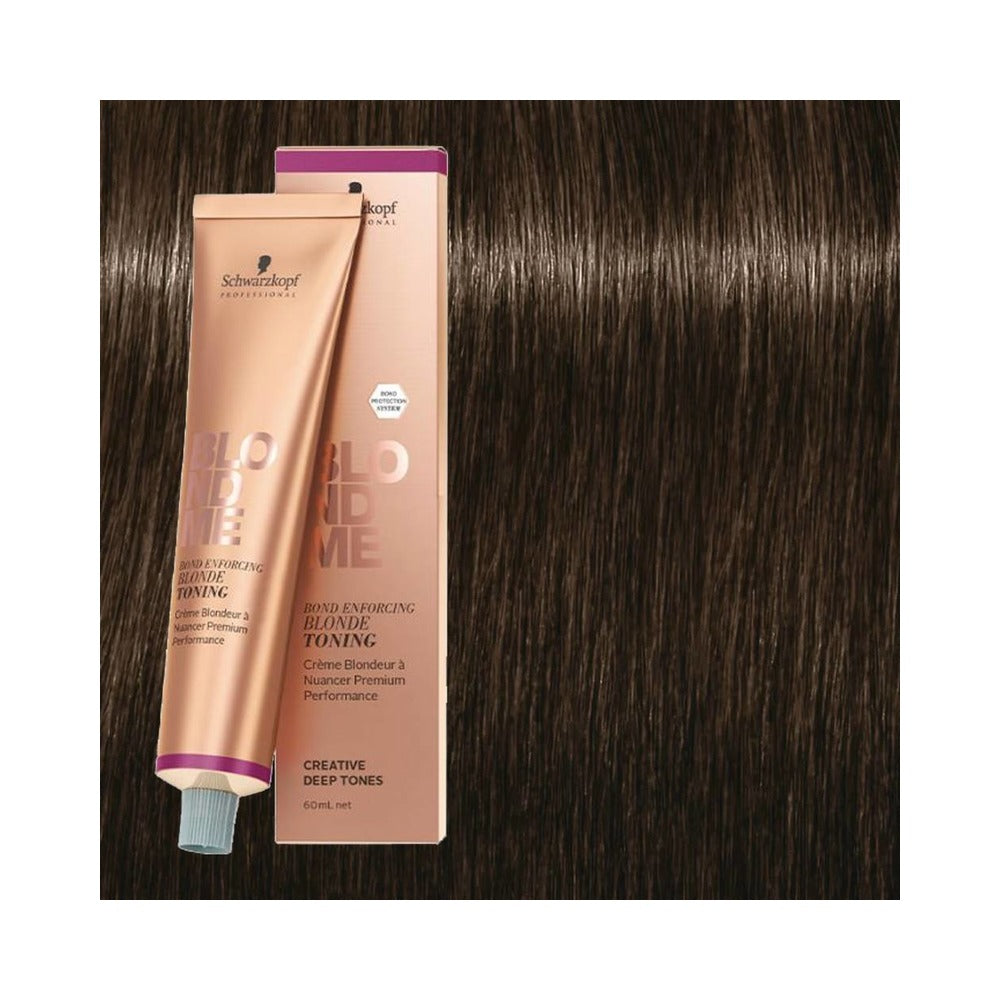 Schwarzkopf Blondme - Bond Enforcing Blonde Toning - Deep Toning - Deep Chestnut