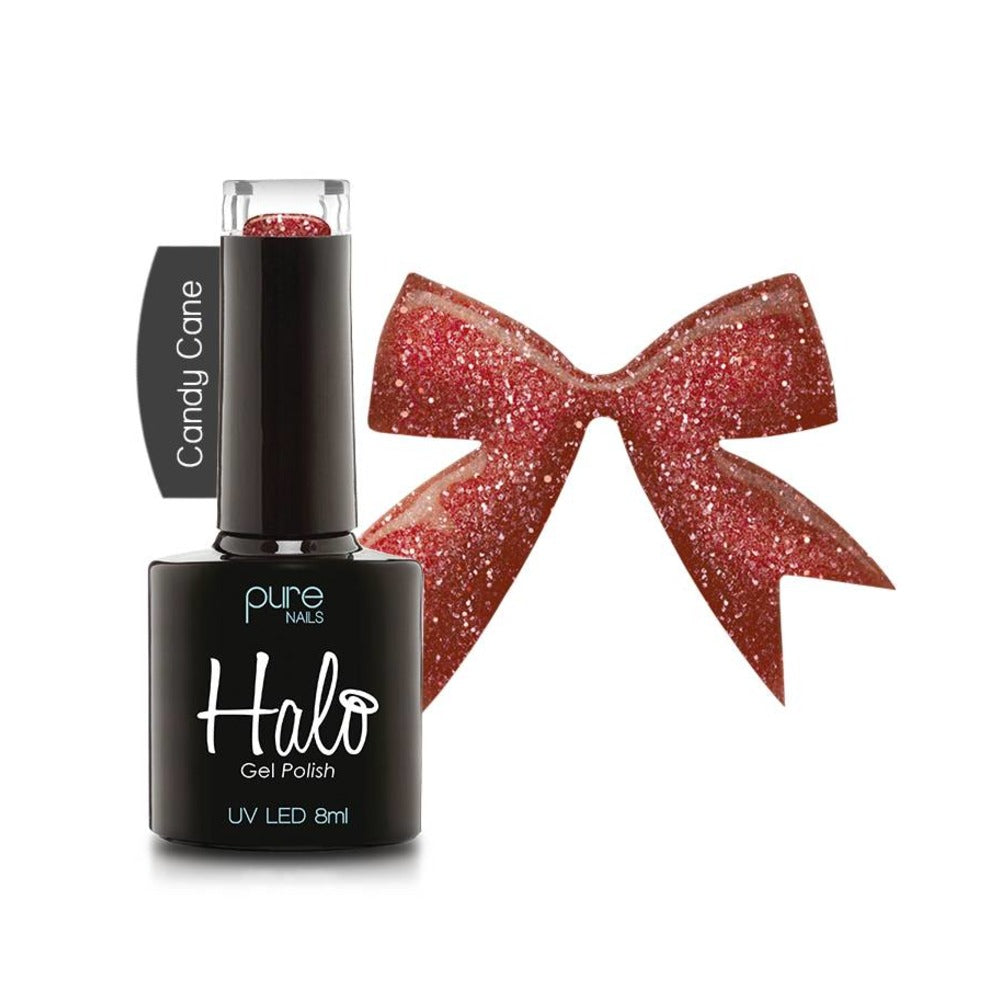 Halo Gel Polish - All Wrapped Up - Candy Cane