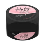 HALO ELITE Hard Gel Cover Warm Pink 15g - UV/LED Self-Levelling Hard Gel
